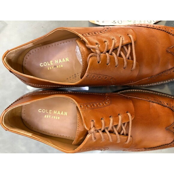 Cole Haan Warren $160 Men's Wingtip Oxfords Dress Shoes Size 11.5 Leather C20322 - Picture 10 of 12